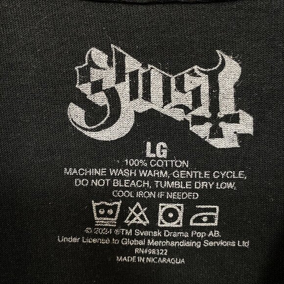 Ghost Cardinal Copia Crystal Ball Cards Heavy Metal Rock T-Shirt Large - Picture 4 of 4